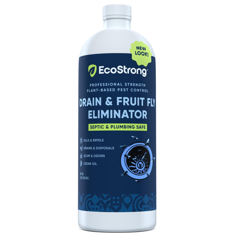 Eco Strong Fruit Fly Drain Treatment Drain Fly Eliminator Allnatural Eliminates Gnat