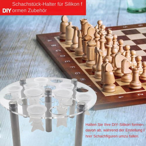 Travel Chess Case, Durable Piece Holder, Chess Set Organiser 2