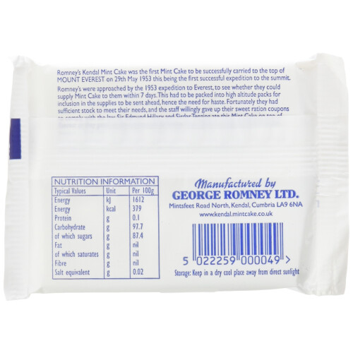Romneys Kendal Mint Cake 85 g Pack of 8 1