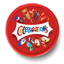 Celebrations Milk Chocolate  Biscuit Bars Sharing Tub 500g