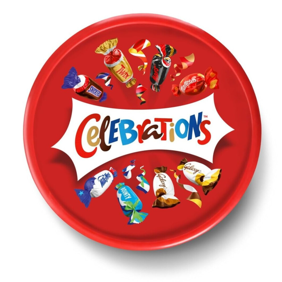 Celebrations Milk Chocolate Biscuit Bars Sharing Tub 500G
