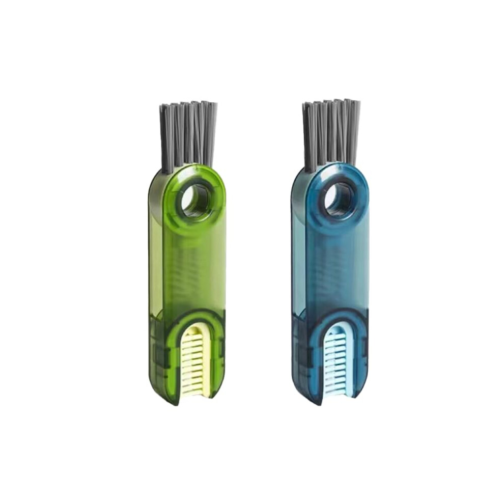 Aeuezxx 3In1 Cup Lid Crevice Cleaning Brush 2 Pcs Multifunctional Portable Bottle D