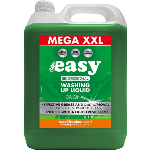 Easy Original Dish Washing Up Liquid Clean Scent Detergent Kitchen Soap 5L