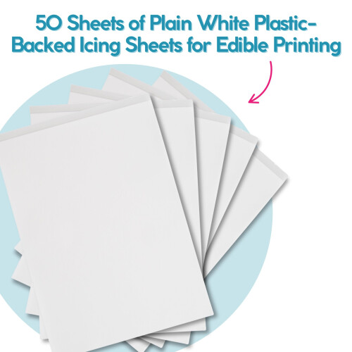 EPS Edible Icing SheetsFrosting SheetsEdible Paper for Printing  50 Sheets 1