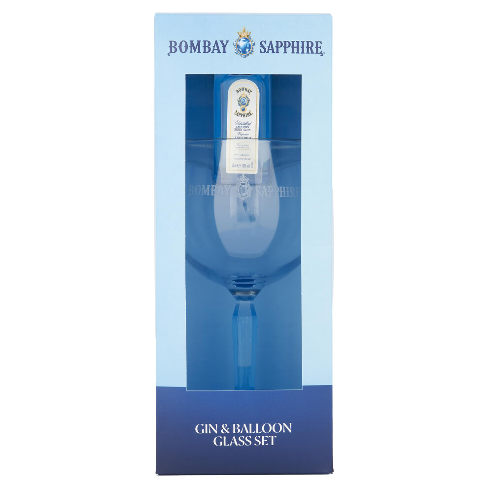 Blue Tree Bombay Sapphire Gin Gift Set Includes 1X5cl Bottle 40 Abv And Branded Ballo