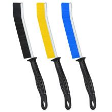 Hmseng Crevice Cleaning Brush 3pcs Long Handle Scrubbing brush Grout brush