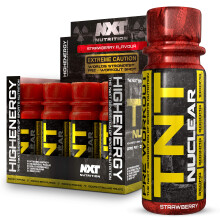 NXT Nutrition TNT Nuclear Shots Pre Workout Energy Drink 12 x 60ml Strawb