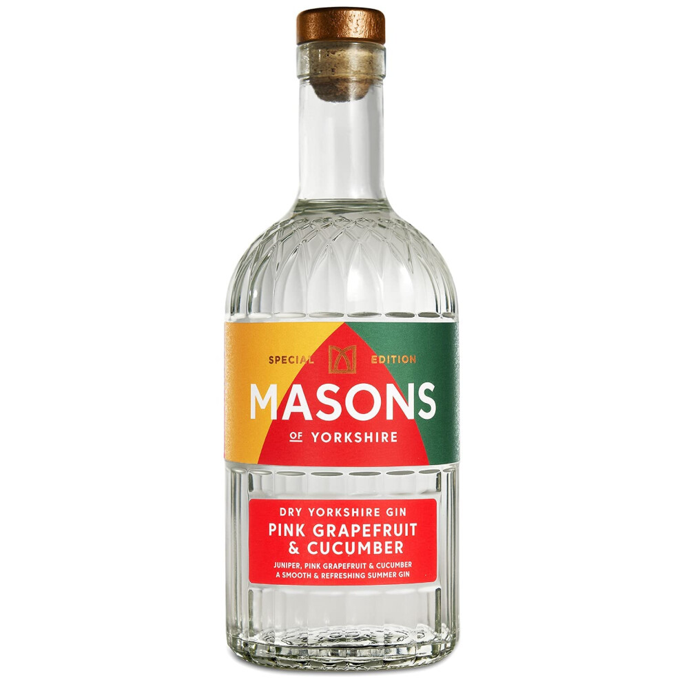Masons Of Yorkshire Masons Grapefruit Cucumber Gin 70Cl Pink