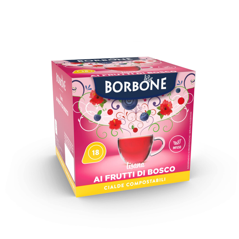 Caffè Borbone Mixed Berries Infusion — 72 Fruit And Rosehip Hibiscus Tea Po