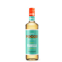 Cafe Pocco Premium Vanilla Coffee Syrup 750ml – Perfect for Flavored Coffee & Frappes – Natural Vanilla Syrup – Made in Italy