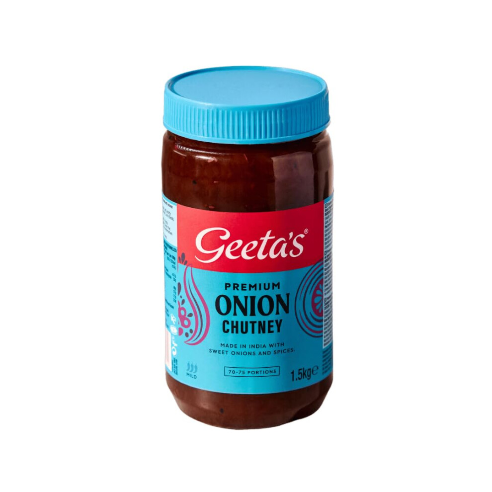 Geeta's Premium Onion Chutney 15Kg Authentic Chutney Jar Tangy Spicy And Fl