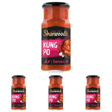 Sharwoods Kung Po Chinese Cooking Sauce 425 g Jar Pack of 4