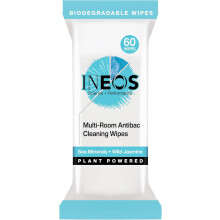 INEOS NextGen Antibac MultiRoom Disinfectant Biodegradable 60 Wipes Sea Min