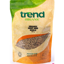 Trend Organic Hemp Seeds 500g– A Rich Source of Plant Protein Fibre Healthy