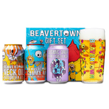 Beavertown IPA Beer Gift Set  Glass  Neck Oil Gamma Ray Cosmic Drop Berry L