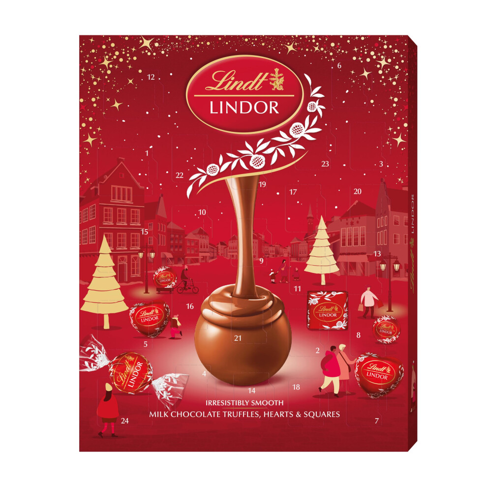 Lindt Lindor Milk Chocolate Advent Calendar 2025 – 235G – 24 Milk Chocolate