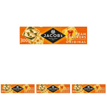JACOBS Original Cream Crackers 300 g Pack of 4