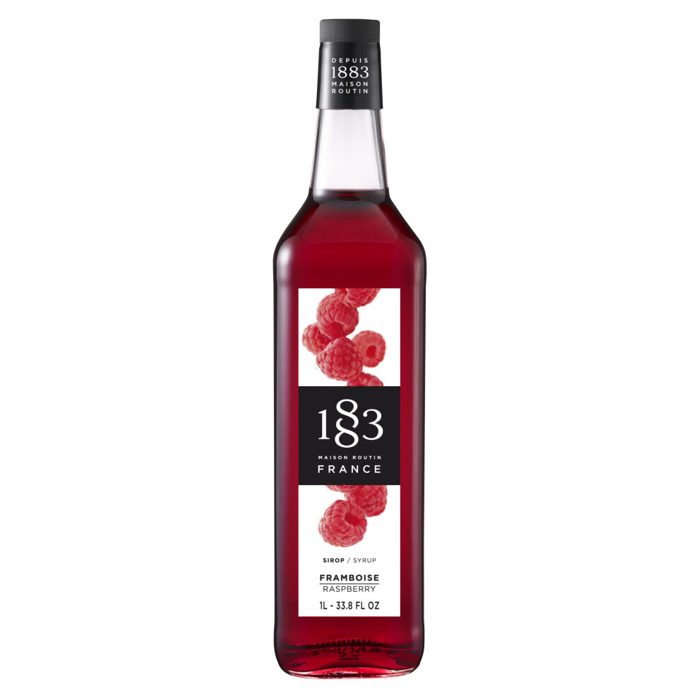 1883 Maison Routin Premium Raspberry Syrup For Cocktails Mocktails And Iced