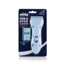 Minkyy Hob Oven Scraper with 5 x Replacements Pack of 1 Tiles Ceramic Glas