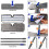 MASTERTOP Flat Mop Microfibre DualSided Dust Mop with 4 Replacement Pads Fl 7