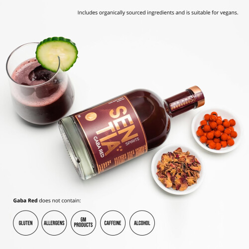 Sentia Spirits Gaba Red, Botanical Alcohol Free 1