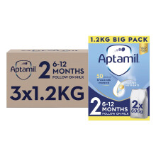 Aptamil 2 Follow On Baby Milk Powder 612 Months 12K Pack of 3