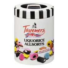 Taverners Liquorice Allsorts Sweets Tin 165g Christmas Sweets For Adults a