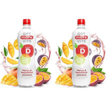 Get More Vits  Vitamin D Still Mango  Passionfruit Spring Water 12 x 500ml