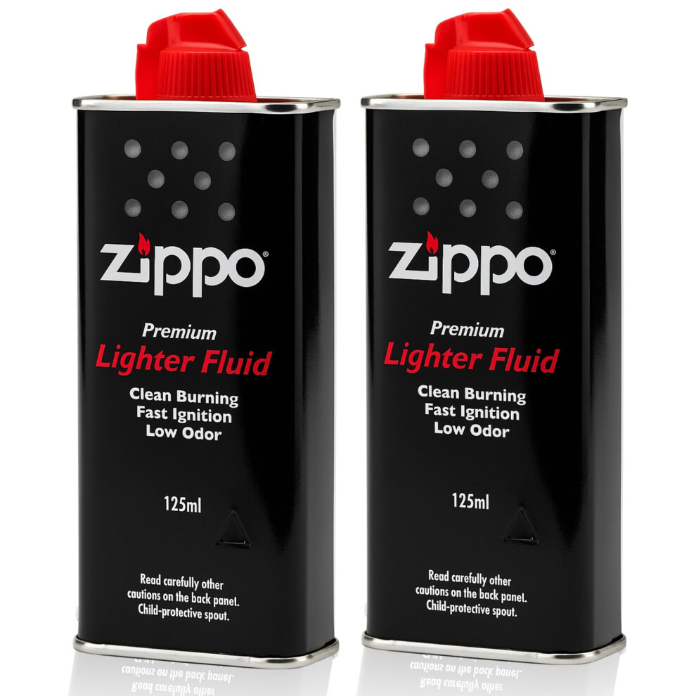 Aphy Enterprises Zippo Lighter Fluid 2 Pack Â 125Ml Fast Ignition Clean Burning Fuel For Win