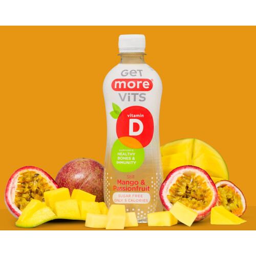 Get More Vits  Vitamin D Still Mango  Passionfruit Spring Water 12 x 500ml 2