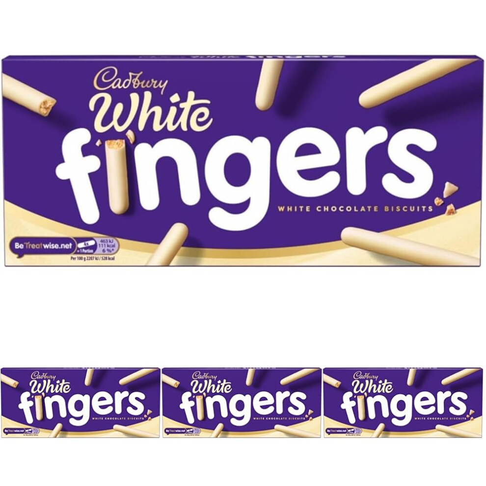 Cadbury Chocolate Fingers Biscuits Crunchy Biscuits Covered In Smooth White