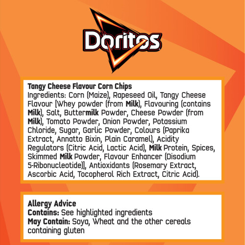 DORITOS TANGY CHEESE 30GX5PK 2