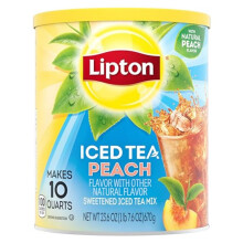 Lipton Iced Tea Peach Drink Mix Powder Makes 10 Quarts 670g Tub