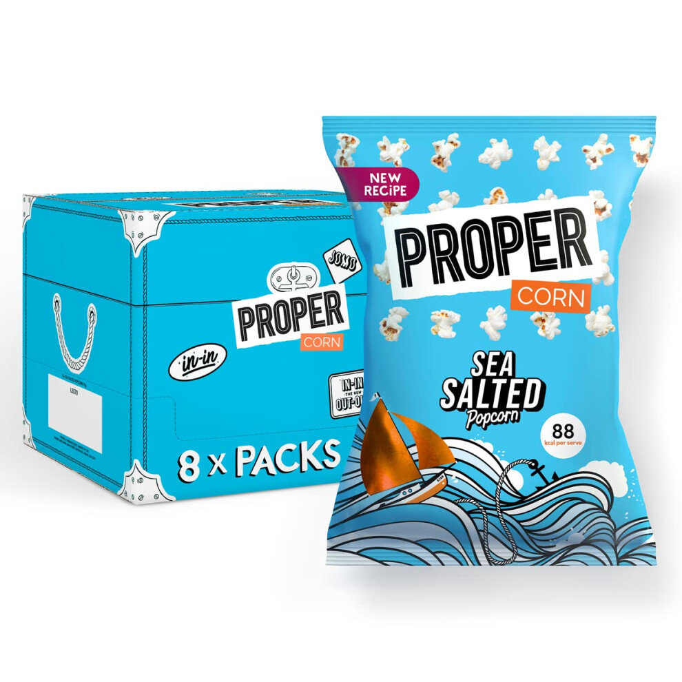Proper Lightly Sea Salted Popcorn, Natural Sea