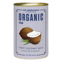 Eat Wholesome Organic Light Coconut Milk with No Guar Gum 400 ml Pack of 4