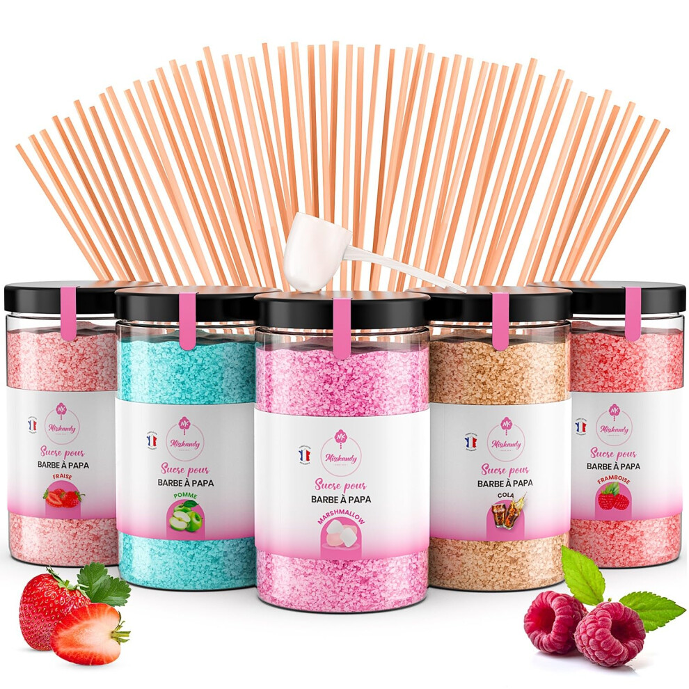 Mk Misskandy Since 2019 Misskandycandy Floss Sugar Pack 5 300G Strawberry Apple Marshmallow Cola