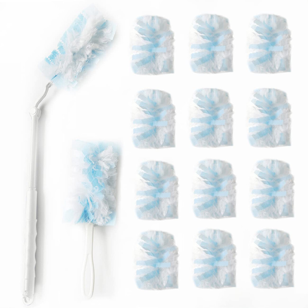 Jinyudome Dusters Refills For Cleaning Disposable Cleaning Dusters Hand Duster R Blue