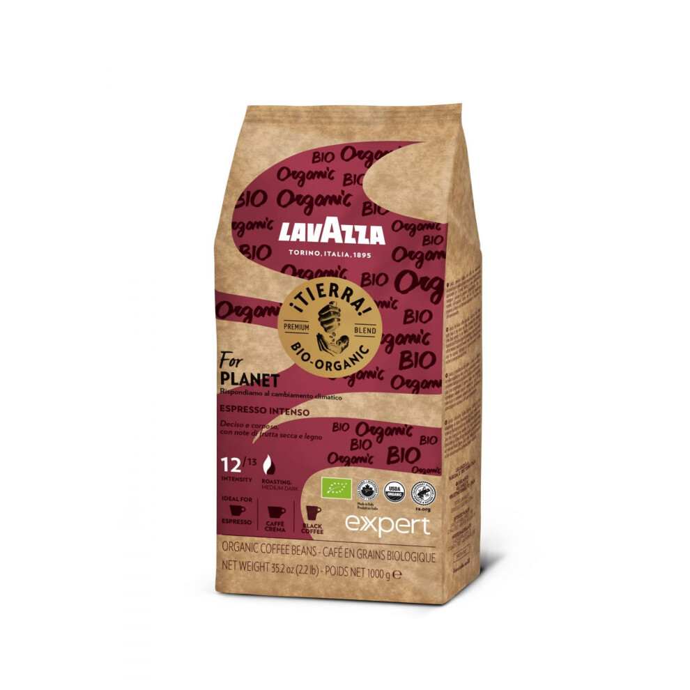 Lavazza Tierra Bio For Planet Espresso Intenso 1Kg Coffee Beans 1