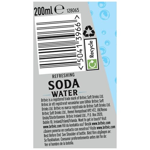 Britvic Britvic Soda Water 24 x 150ml Can 1