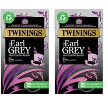 Twinings Earl Grey Tea Bergamot  Lemon Flavoured Black Tea Blend 40 Biodegr
