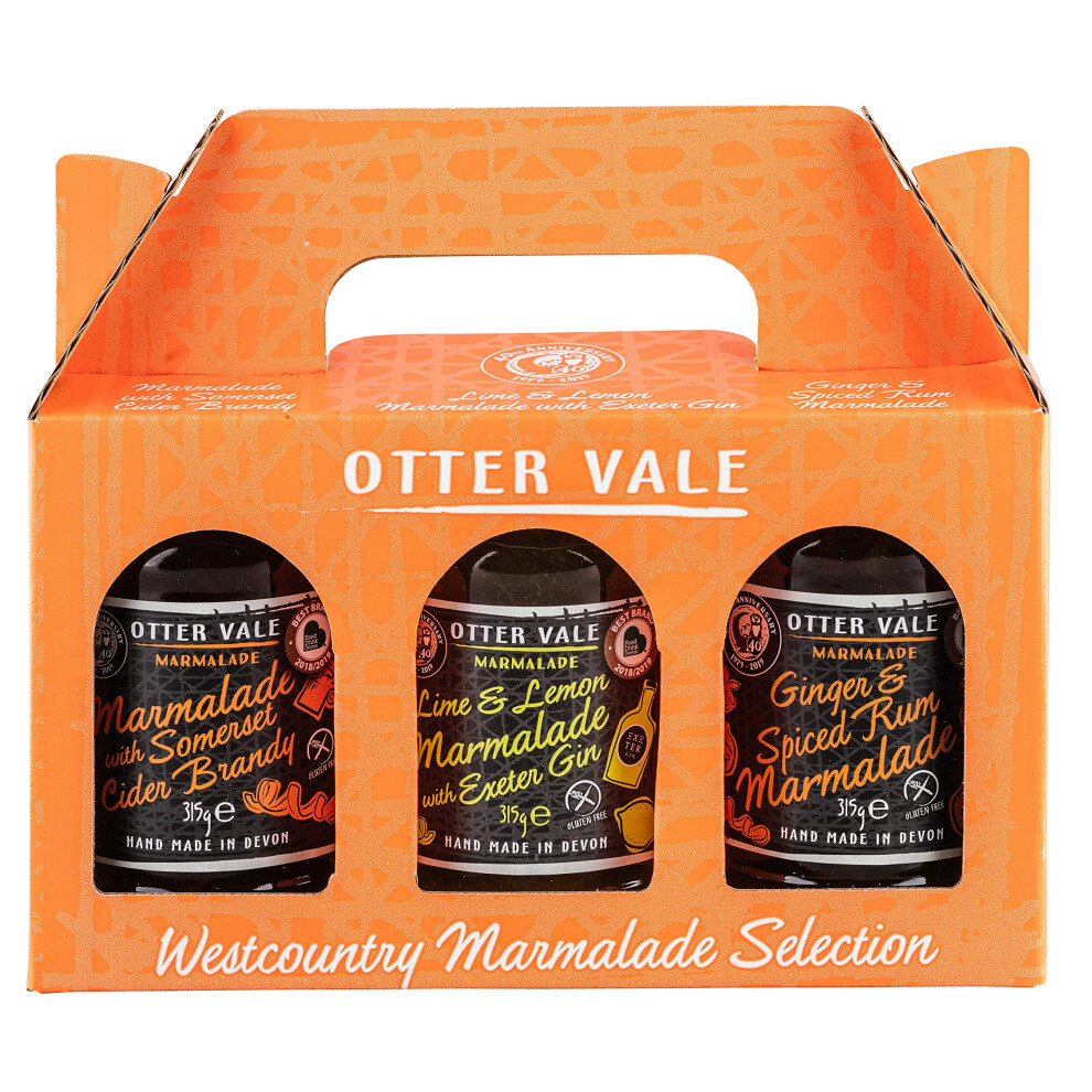 Otter Vale Marmalade Gift Pack Three Great Marmalades Each With A Generous