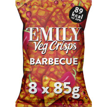 Emily Barbecue Veg Thins 8 Packss 80 g