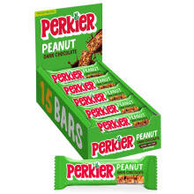 Perkier Peanut Dark Chocolate Bars 15 Bars Vegan Gluten Free Protein High F