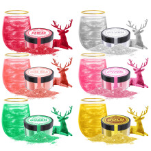 Edible Glitter  6 Colours x 5g Edible Glitter for Drinks Edible Cake Decora