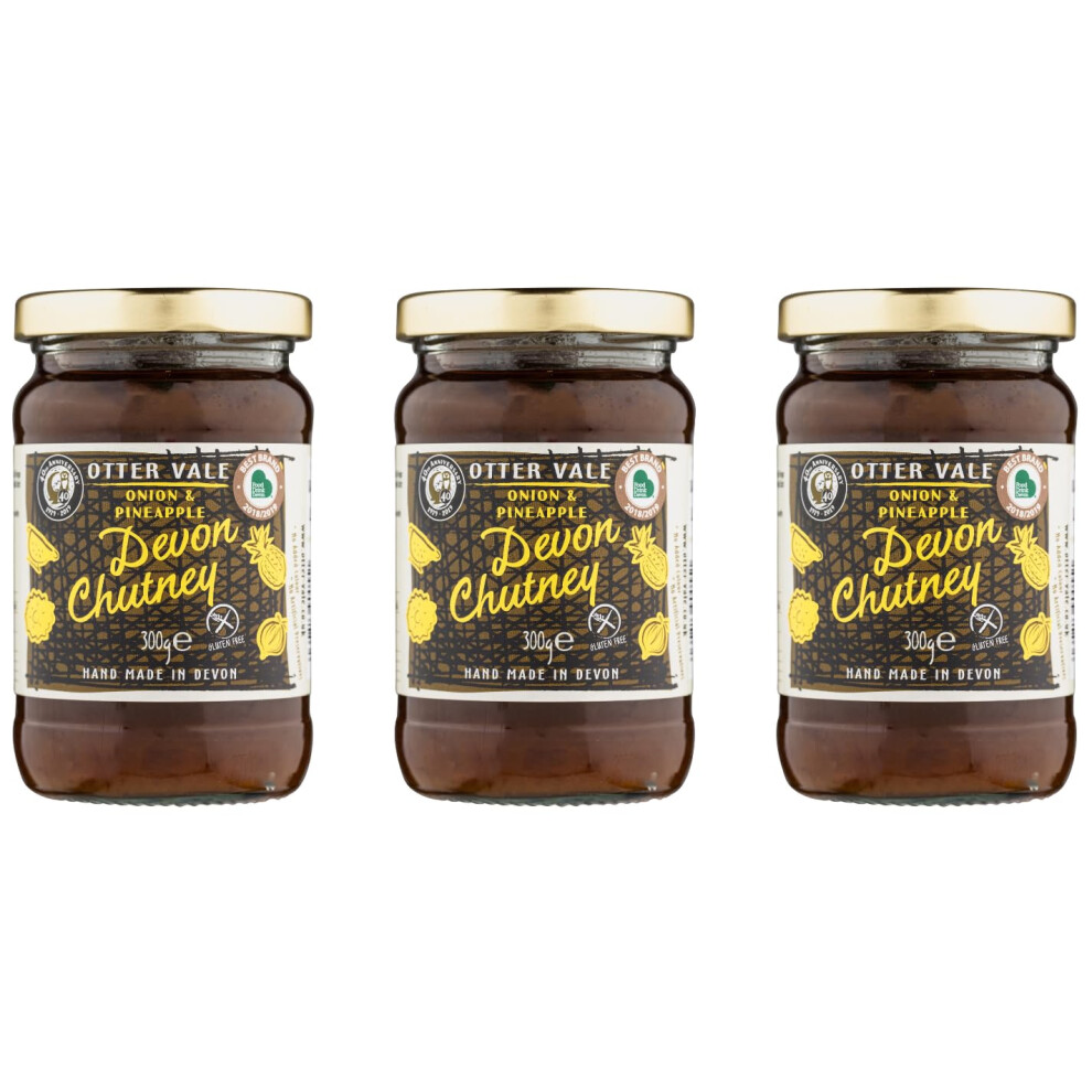 Otter Vale Devon Onion Pineapple Chutney Sweet And Tangy Mix Of Onion And