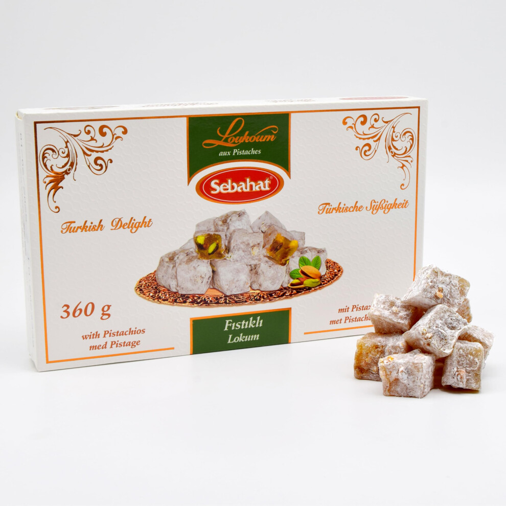 Güdstuf Sebahat Turkish Delight Lokum In Gift Box Pistachio 360G