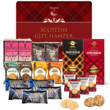 Hattie's Gifts Scottish Food Hamper  Biscuits Gift Set with Individually Wr