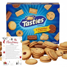 Tasties Cookie Selection Assorted Biscuits Box 70 Biscuits 9 Varieties 730g