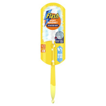 Flash Dust Magnet Duster Starter Kit 1 Handle 2 Refills Traps Locks 3x Mo