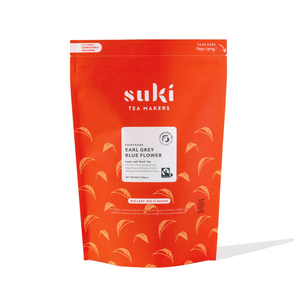 Suki Tea Suki Earl Tea 500G Loose Leaf East African Tea Blend With Berg Grey/Black